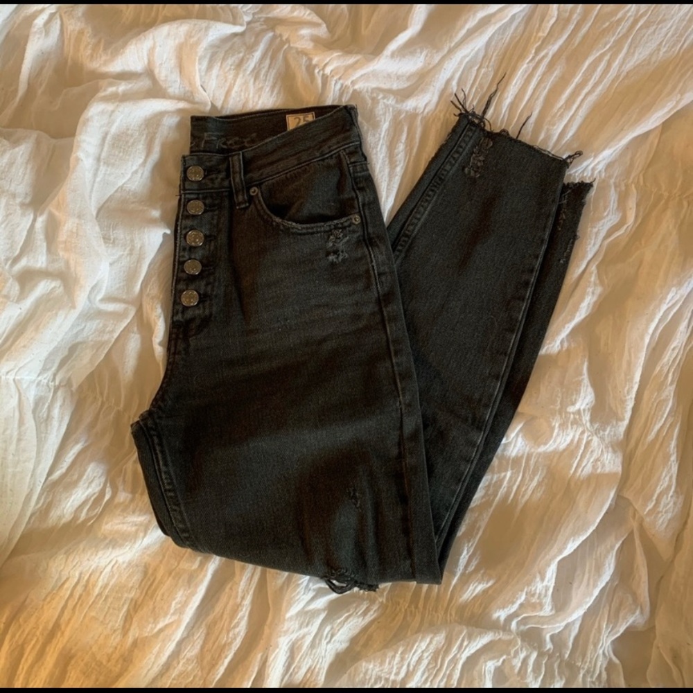 Free people high rise mom jeans